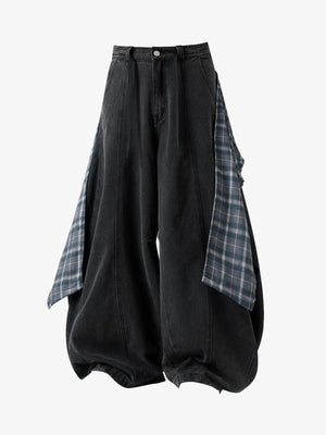 Detachable Skirted Curved Jeans 