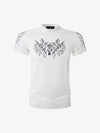 Langarmshirt mit abstraktem Flammenmuster