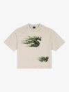 Distressed Abstract Floral Graphic Street T-Shirt 