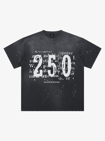 Newspaper Typo 250 Washed T-Shirt 