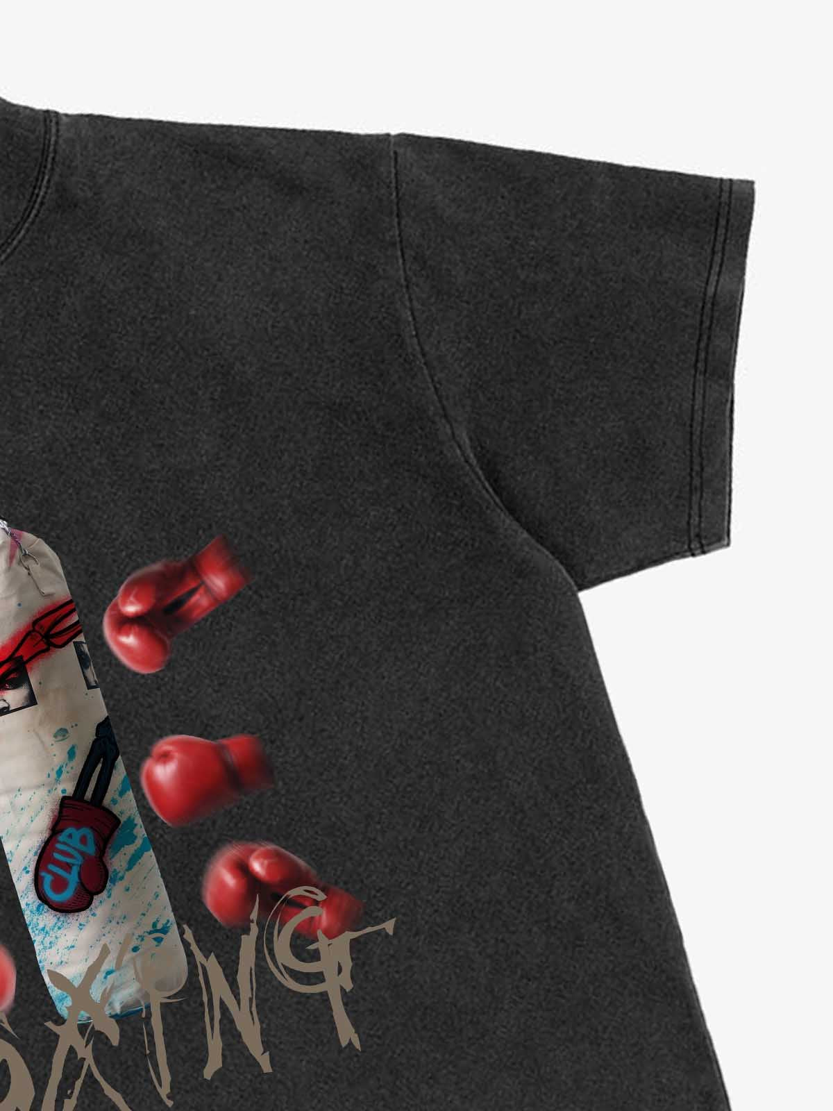 Distressed Boxing Graphic Tee