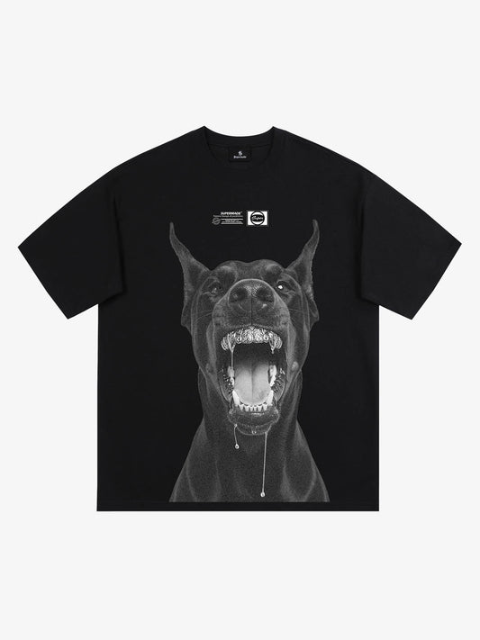 Snarling Doberman Graphic T-Shirt 
