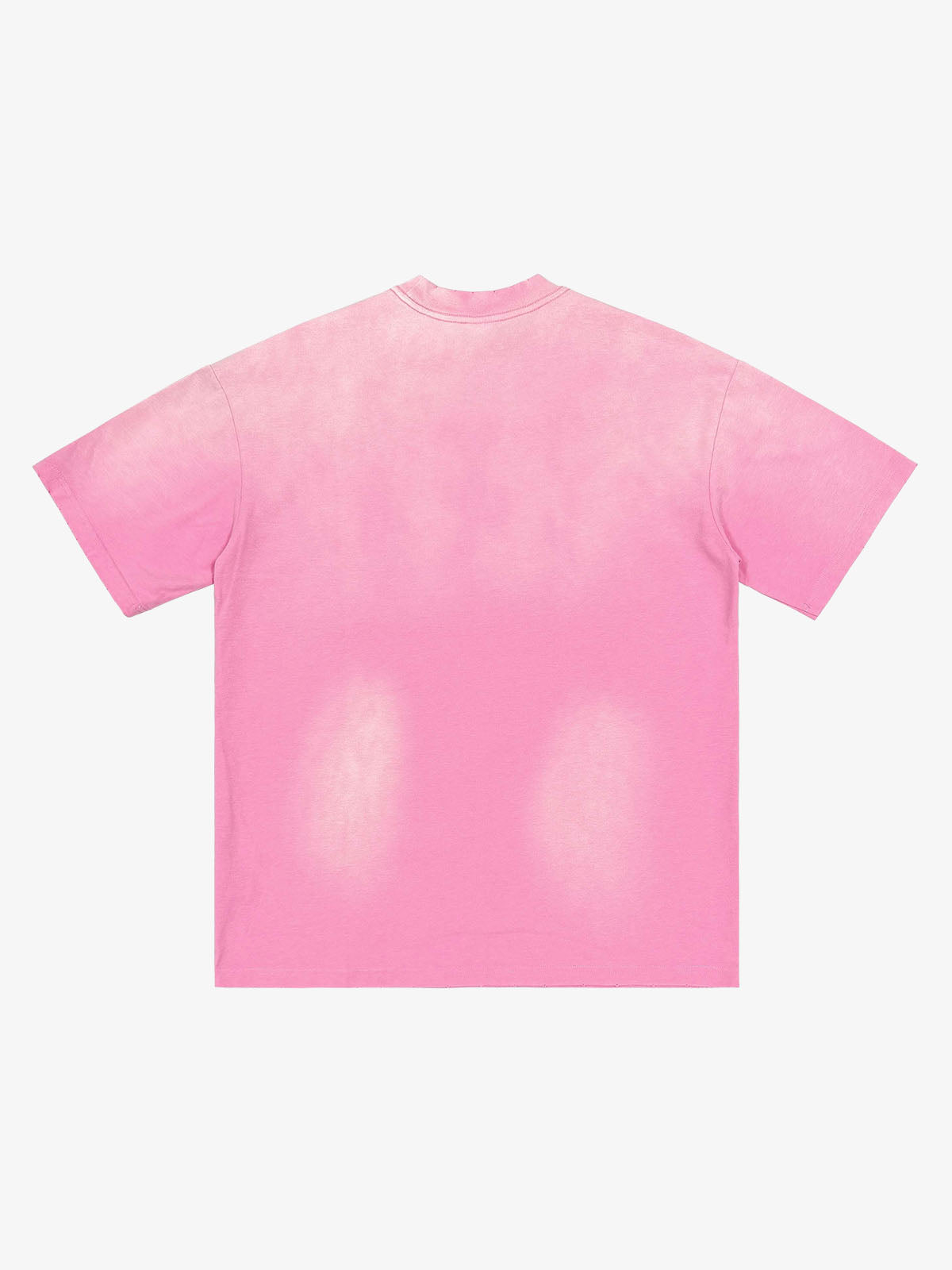 Washed Vintage Sticker Print T-Shirt 