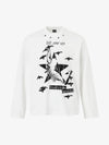 Retro Star Print Long-Sleeved T-Shirt 
