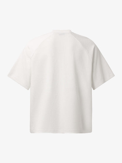 T-Shirt mit Rippenmuster und Farbverlauf