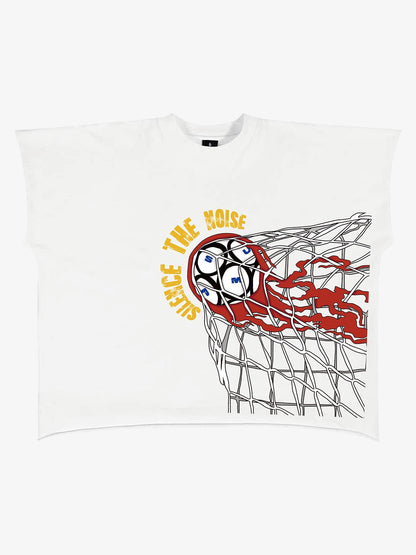 Goal Shot Splatter Soccer Graphic Sleeveless T-Shirt 