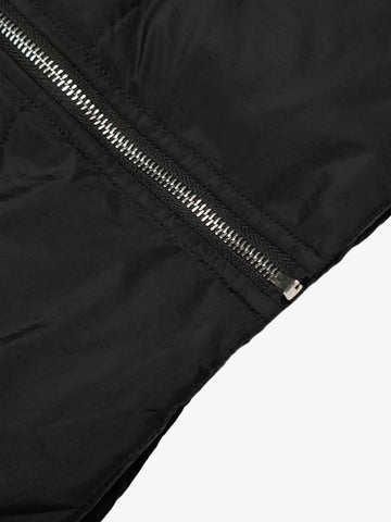 Vintage Asymmetric Zip High-Neck Puffer Jacket 