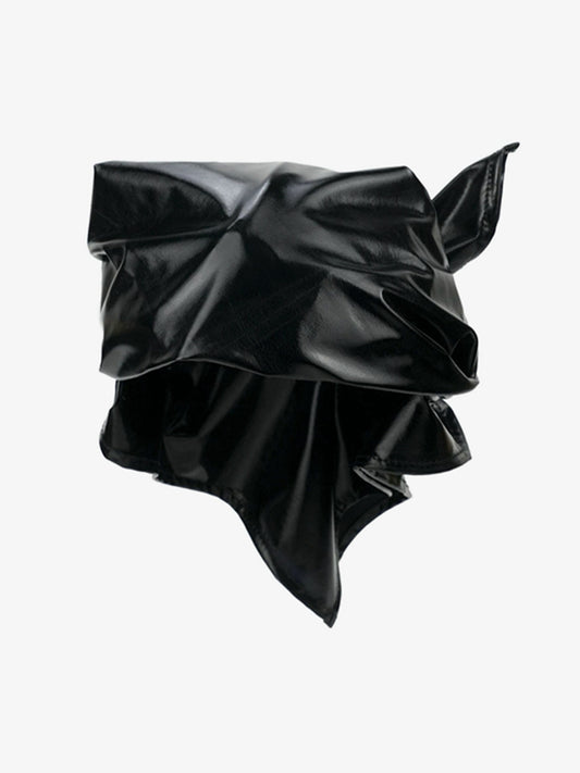 PU Leather Tie Back Bandana 