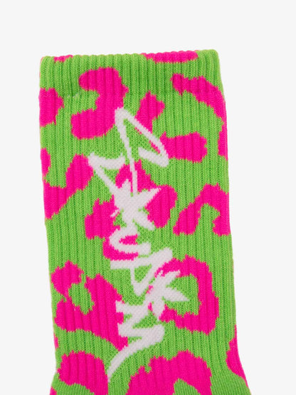 Stylish Black Crew Socks with Unique Logo Design for Everyday Wear 