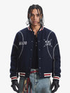 Baseball Stitch Embroidered Varsity Jacket 
