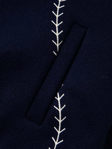 Baseball Stitch Embroidered Varsity Jacket 