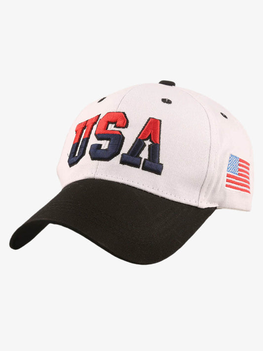 USA Bestickte zweifarbige Baseballkappe