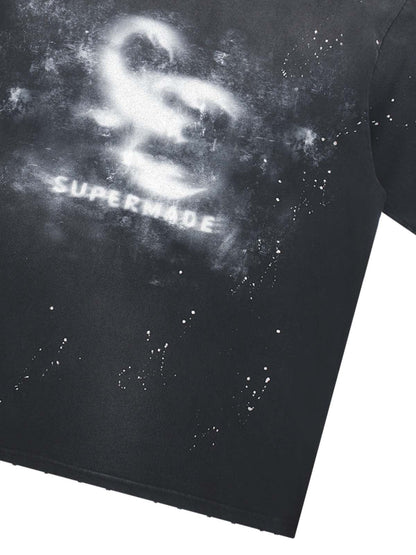 Washed Spray Graphic T-Shirt 
