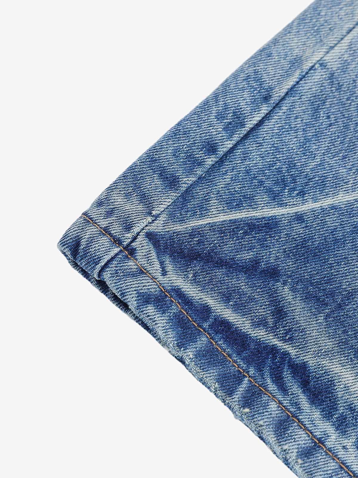 Vintage Jeansshorts mit Used-Look