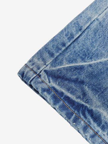 Vintage Jeansshorts mit Used-Look