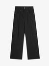 Pleated Deconstructed Tailored Pocket Casual Pants 