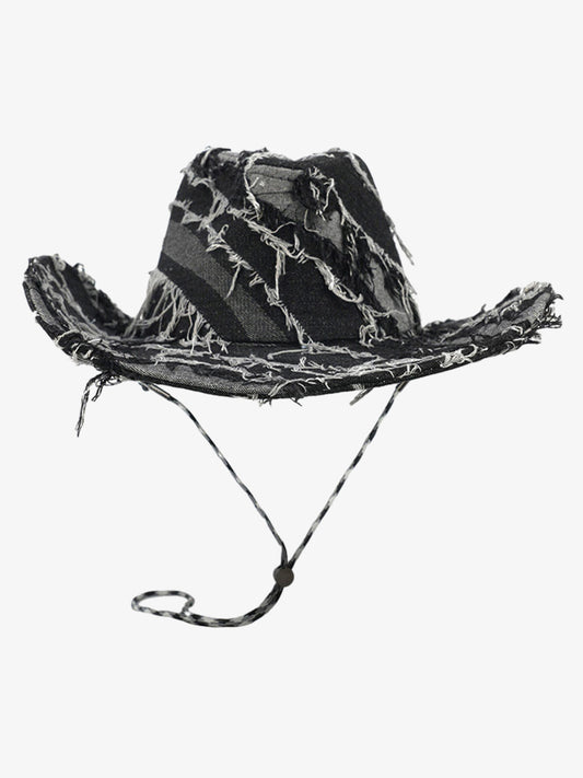Distressed Patchwork Cowboy Hat 