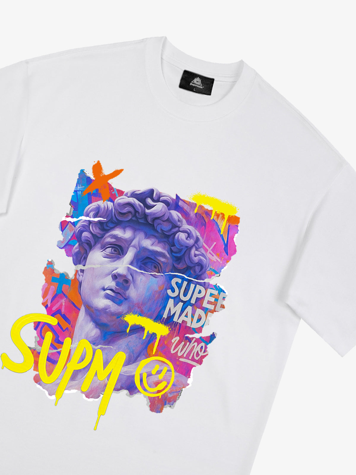 David Sculpture Vibrant Graffiti Art T-Shirt 
