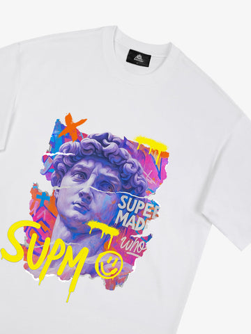 David Sculpture Vibrant Graffiti Art T-Shirt 