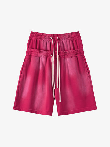 Women’s High-Waisted Summer Shorts – Cotton Blend Elastic Waist Casual Fit