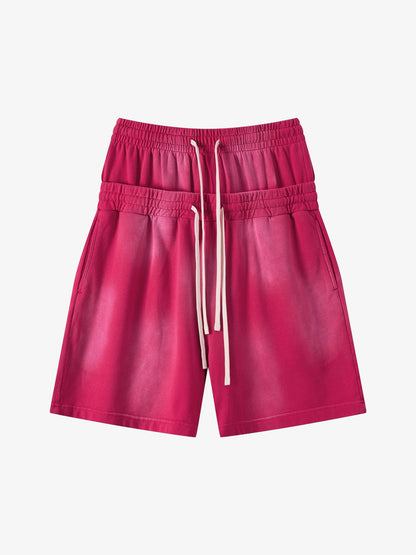 Women’s High-Waisted Summer Shorts – Cotton Blend Elastic Waist Casual Fit