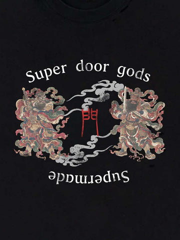 Embroidered Guardian Crop Tee