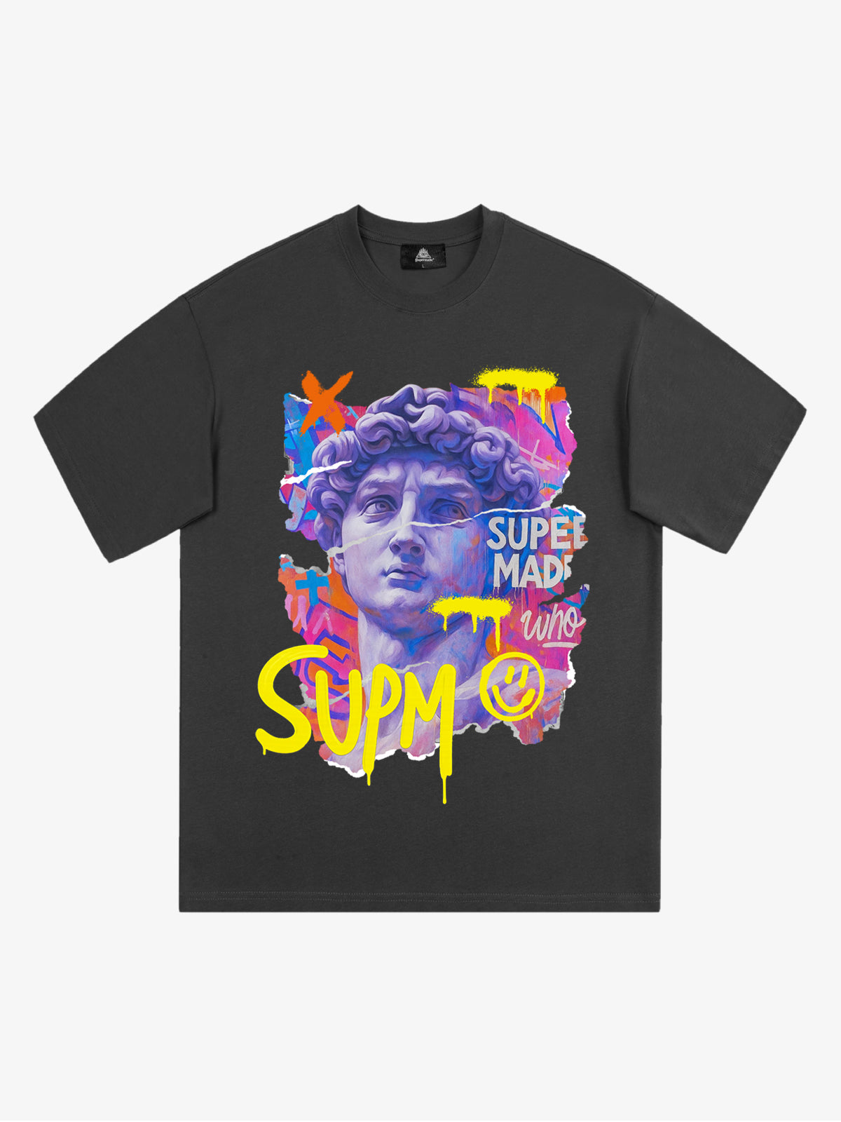 David Sculpture Vibrant Graffiti Art T-Shirt 