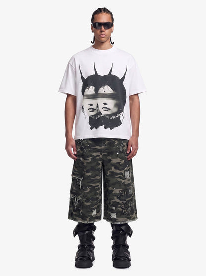 Surreales Zwillingsporträt-T-Shirt
