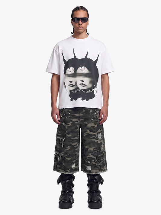Surreales Zwillingsporträt-T-Shirt