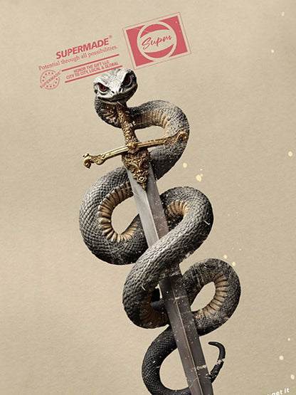 Snake and Sword Graphic T-Shirt 