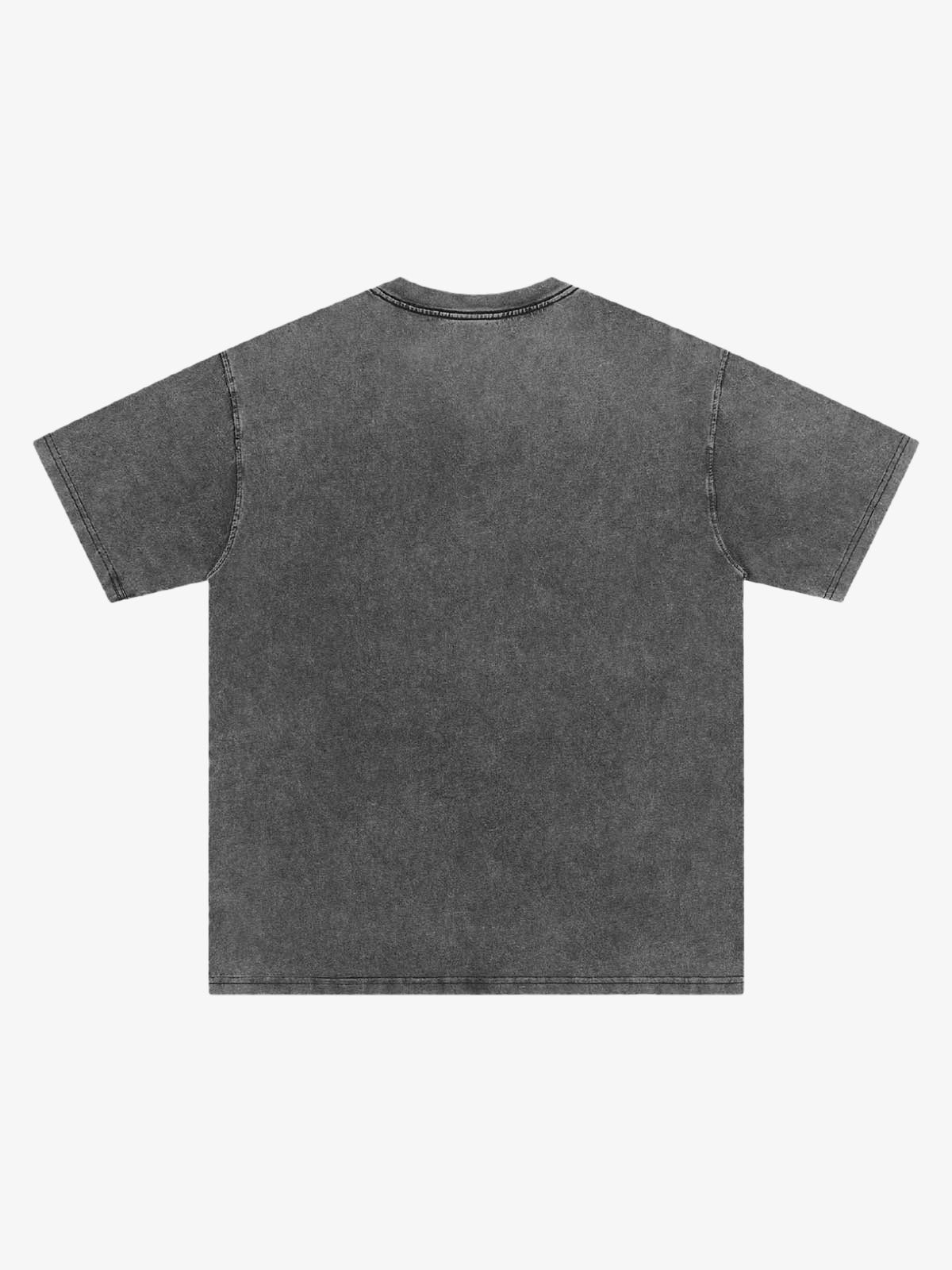 Vintage Washed Distorted Graphic T-Shirt 