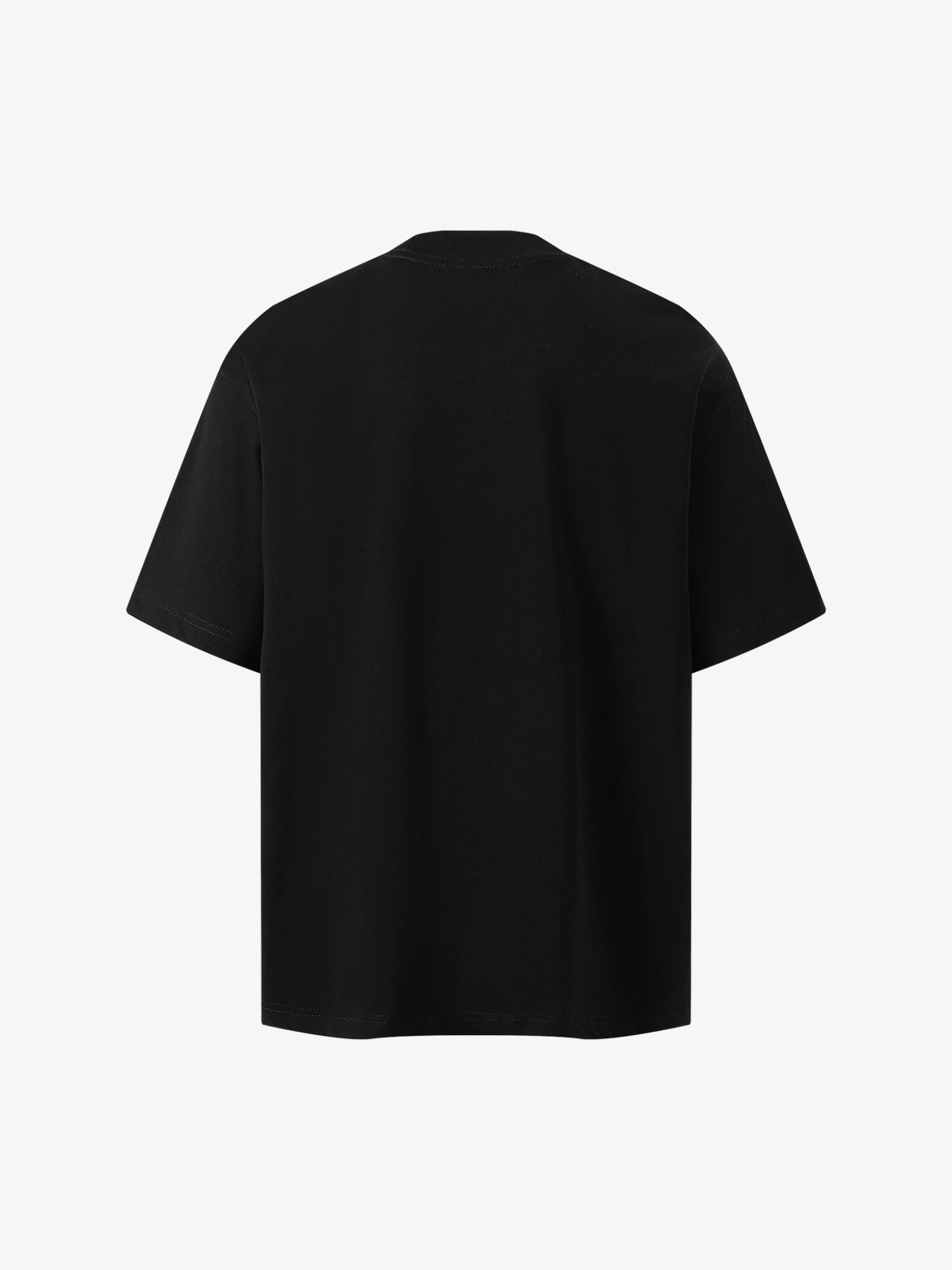 Heavy Embroidery Lightning Heart Print T-Shirt 