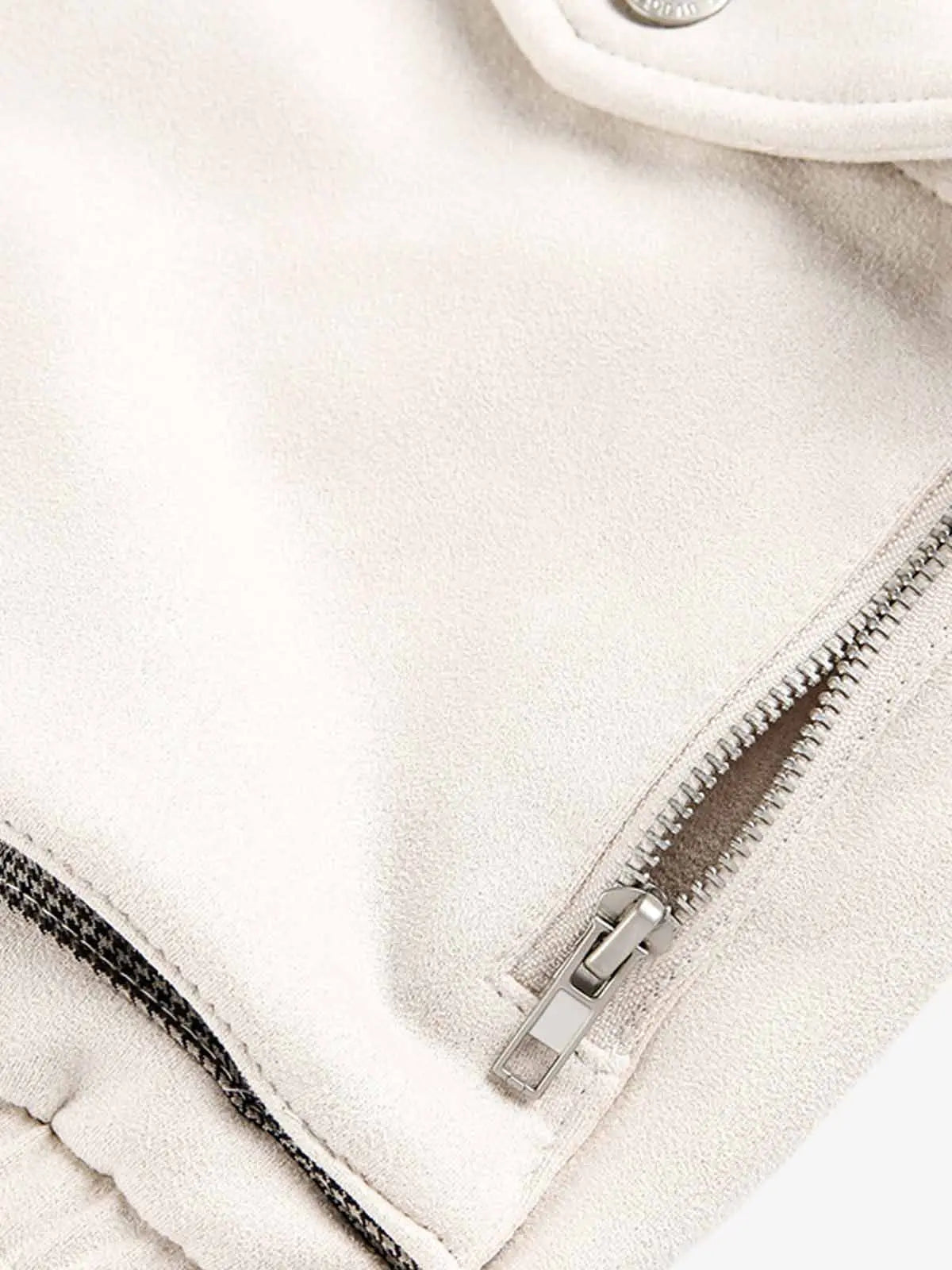 Military-Inspired Utility Shoulder Straps Zip Jacket 