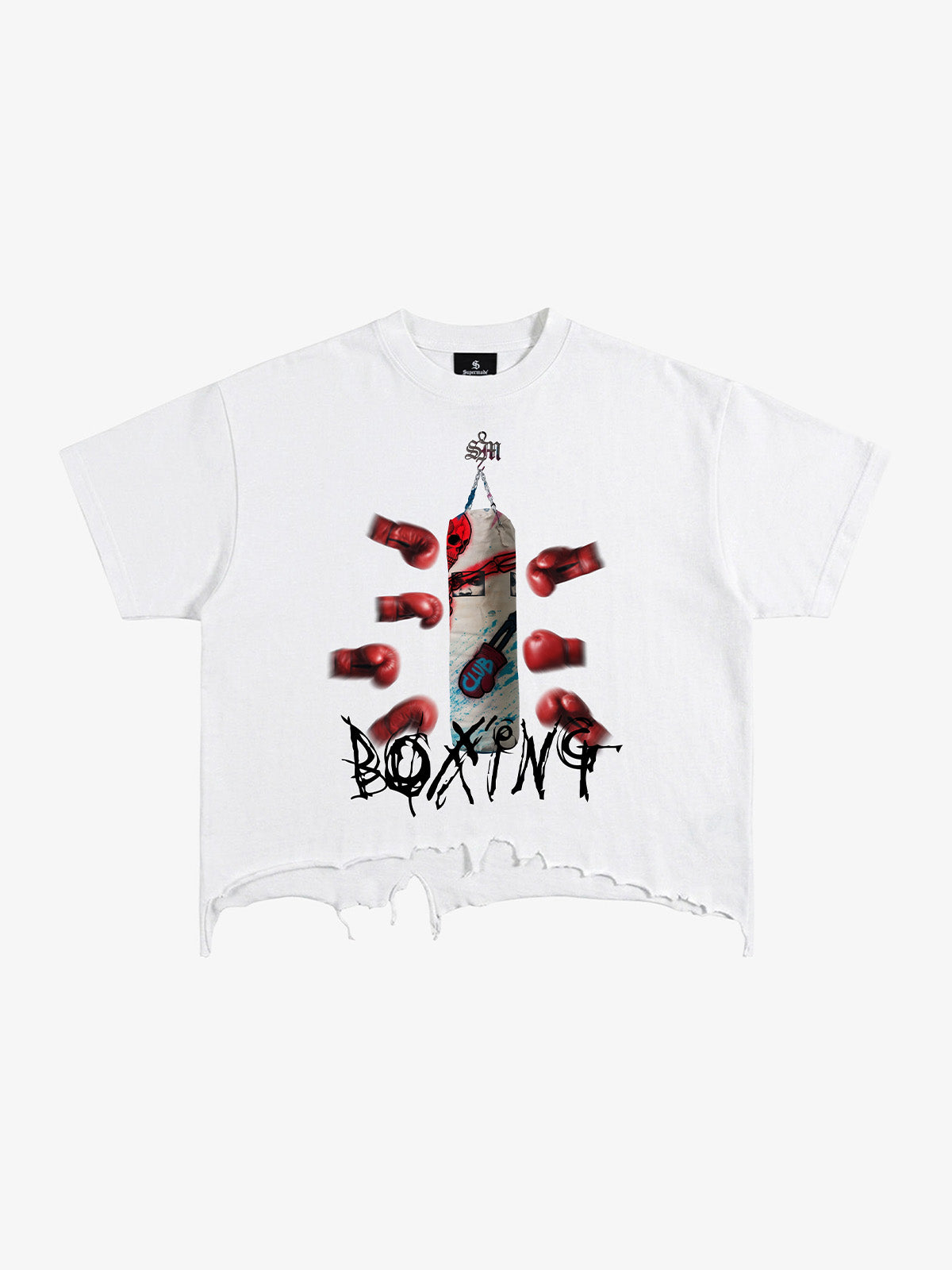 Distressed Boxing Graphic Tee