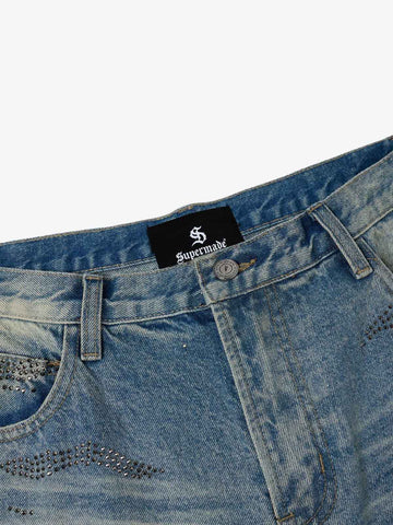 Mountain Motif Bermuda Shorts
