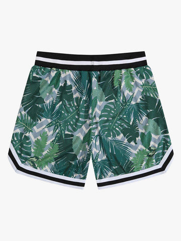 Retro-Basketballshorts aus Mesh mit Kordelzug