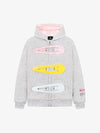 Abnehmbarer Haarspangen-Verzierungs-Reißverschluss-Hoodie
