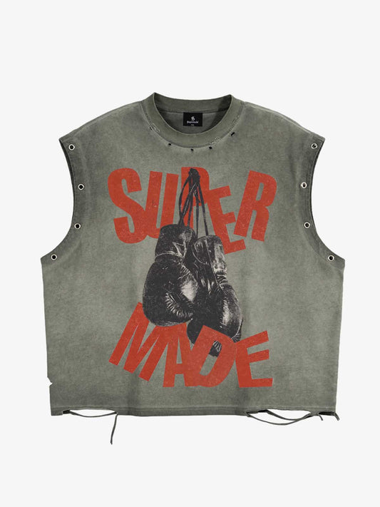 Tanktop mit Used-Look-Boxgrafik