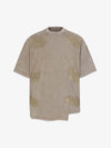 Vintage Washed Panel Seam Oversized T-Shirt 