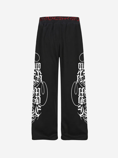 Contrast Leopard Patchwork Casual Pants