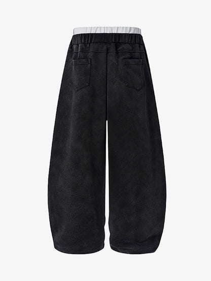 Soft Brushed Cotton Jogger Pants – Elastic Waistband Casual Sweatpants