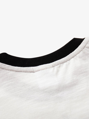 White 100% Cotton Crew Neck T-Shirt – Soft Lightweight Casual Tee