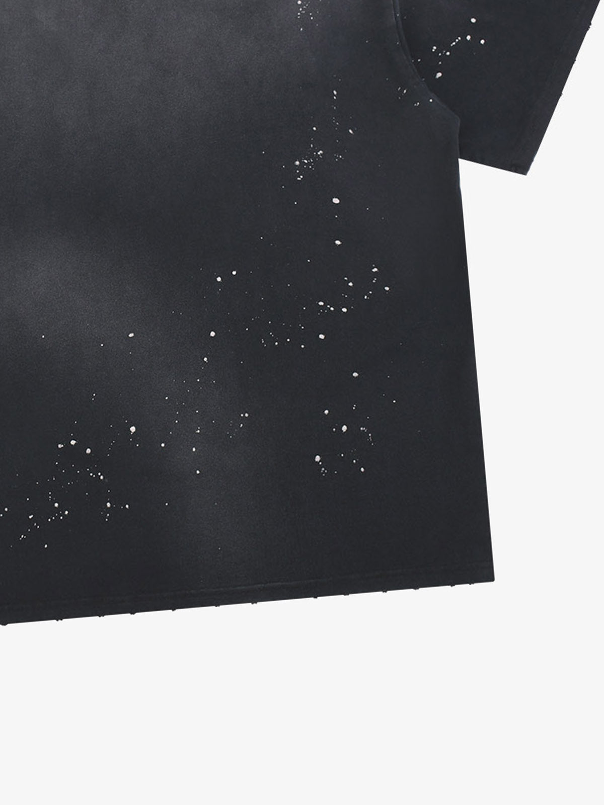 Black Distressed Graphic Tee with Boxing Glove Print – Oversized Streetwear T-Shirt