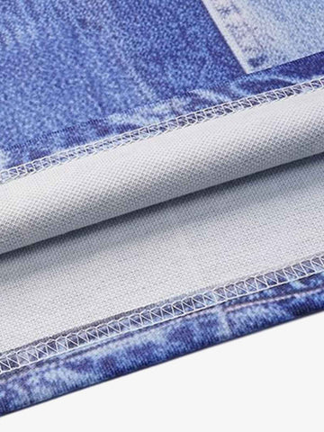 Denim Patchwork Oversized Tee