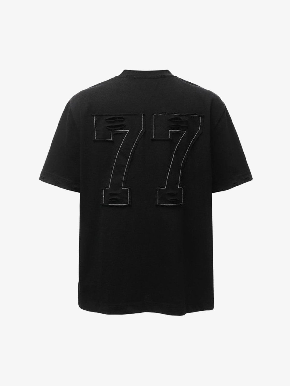 Ripped Number 77 Casual T-Shirt 