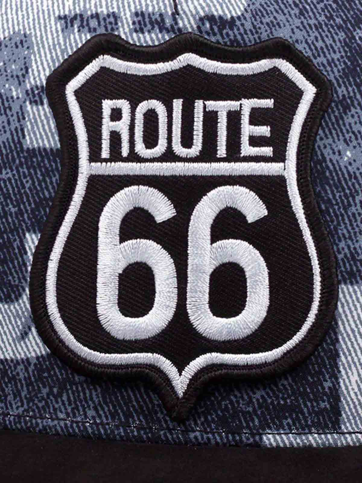 Route 66 bestickte Snapback-Kappe