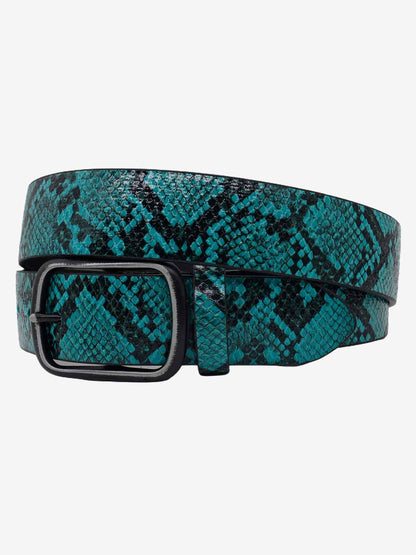 Animal-Print Faux Leather Belt 