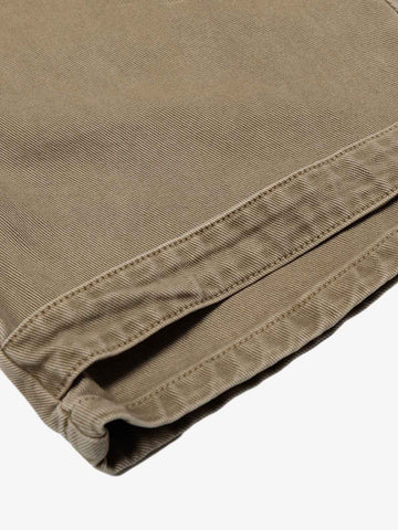 Curved Barrel Leg Inner Pleat Utility Jeans 