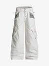 Vintage Patchwork Leopard Pocket Wide Leg Cargo Pants 
