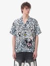 Vintage 3D Leopardenkopf-Shirt